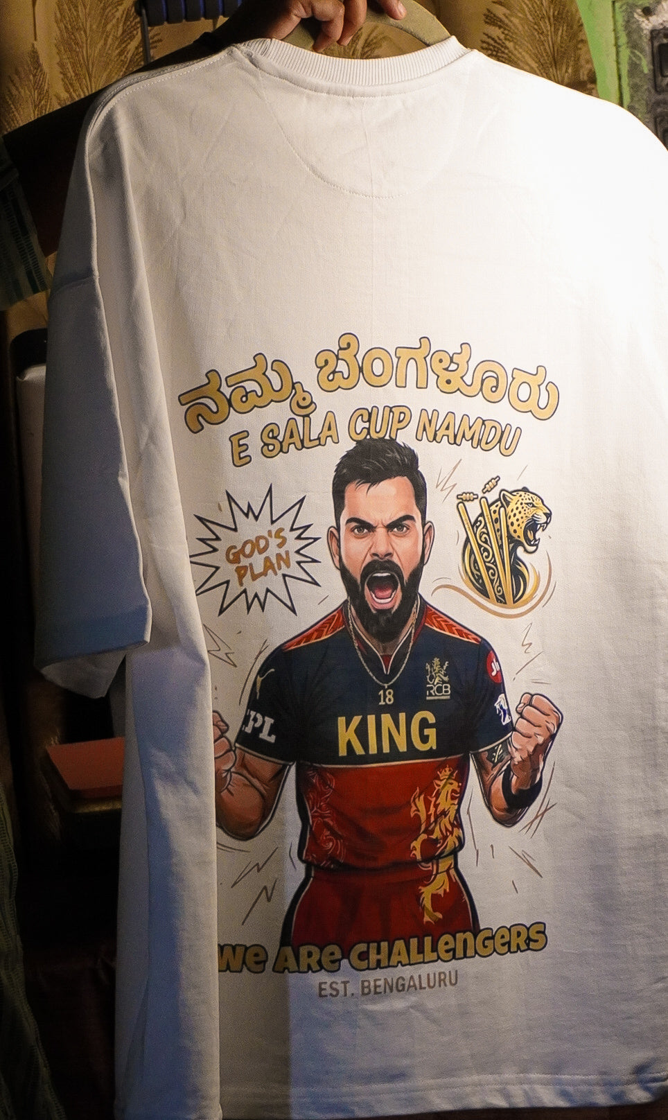RCB “Namma Bengaluru” Oversized Unisex T-Shirt