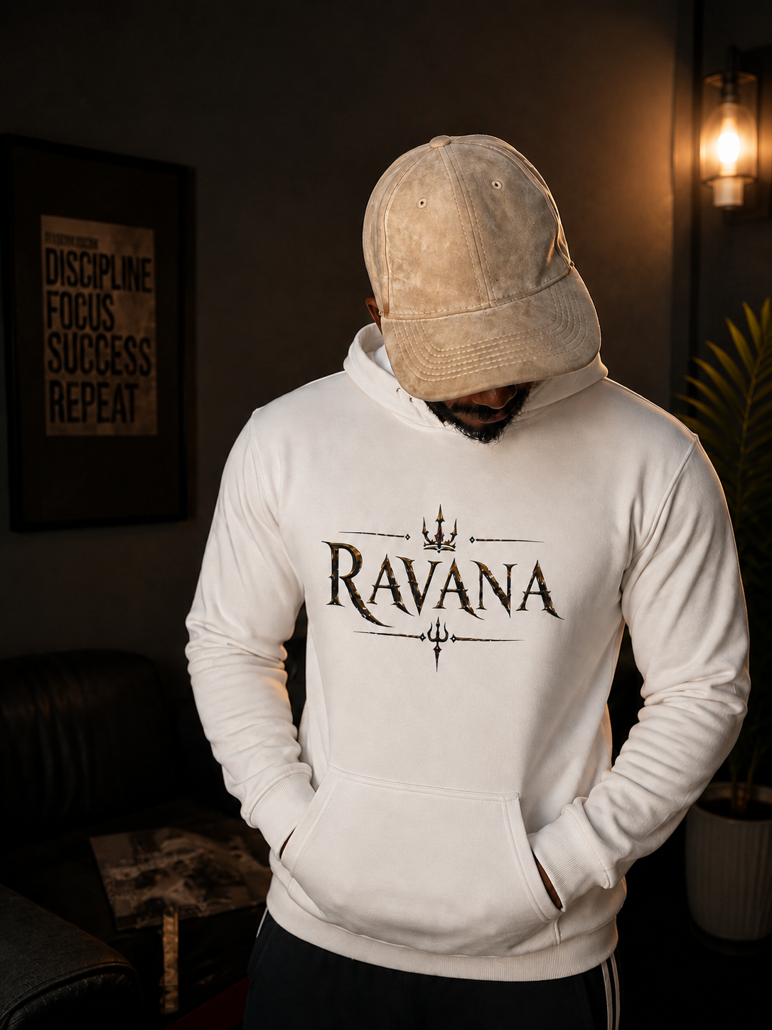 Ravana Premium Hoodie – White