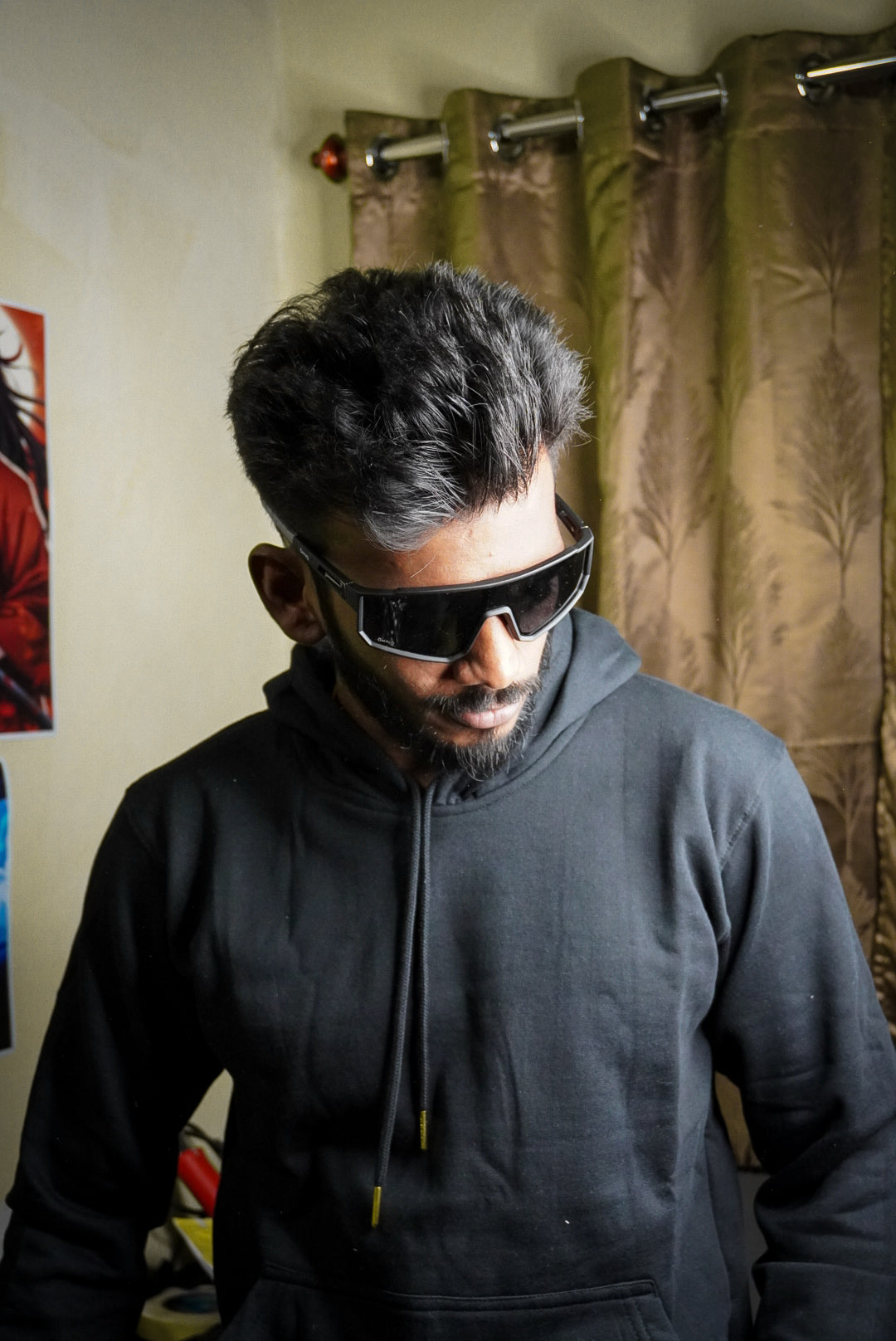 Black plain hoodie
