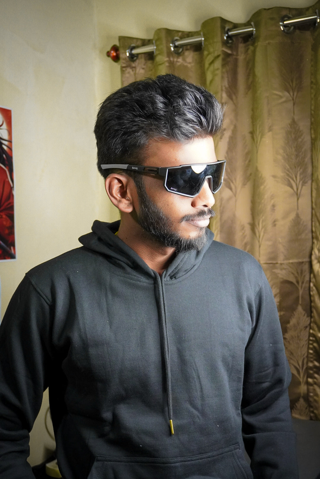 Black plain hoodie