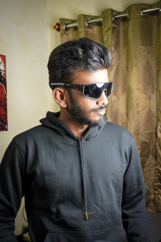 Black plain hoodie