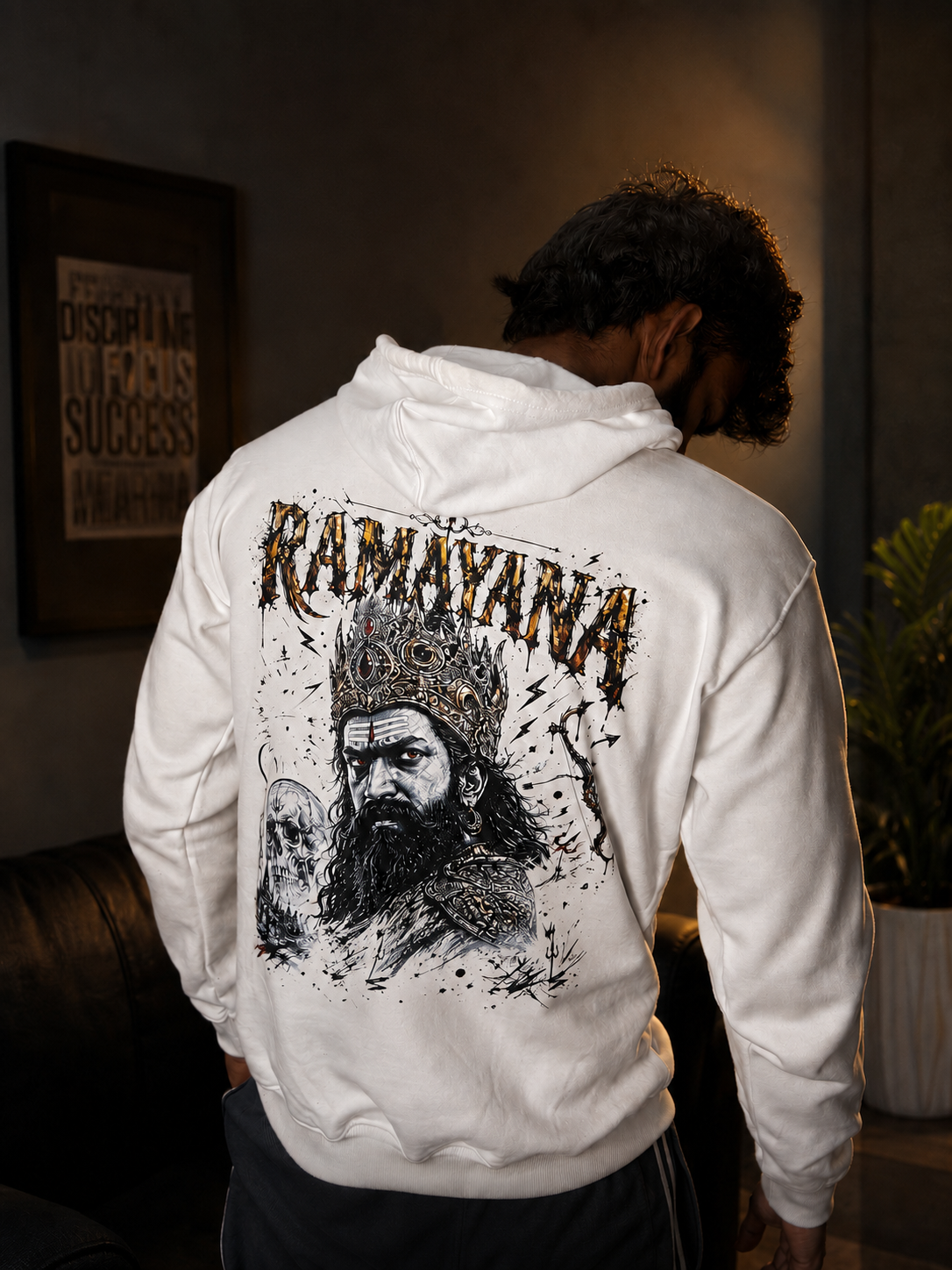 Ravana Premium Hoodie – White